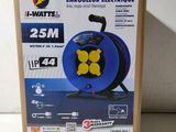 une image représentant une boîte sur laquelle figure une bobine bleue et jaune