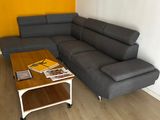 a couch and a coffee table in a living room