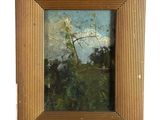 une image représentant un tableau représentant un oiseau perché sur une branche, dans un cadre