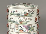an image of a white and red box with asian designs on it