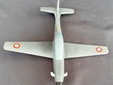 a model of a plane that is on a table
