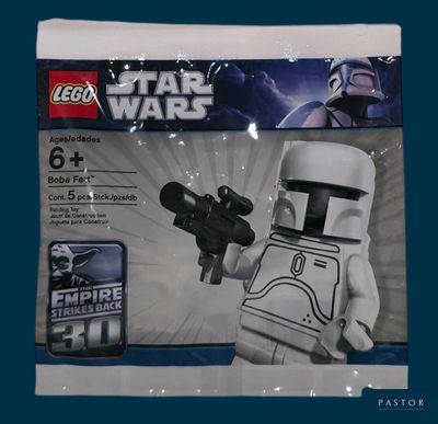 Mini-figurine Lego Star Wars « Clone Trooper » avec un pistolet, dans son emballage