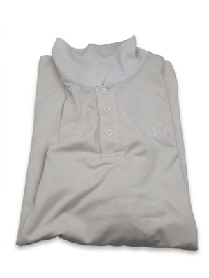 white polo shirt on a white background