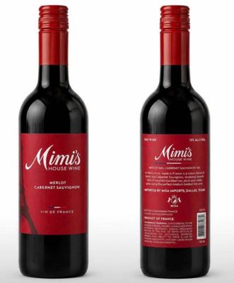 two bottles of wine on a white background