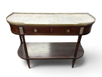 an image of a table with a marble top