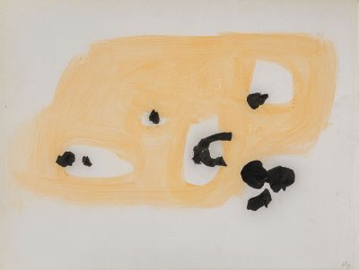 ANGEL ALONSO (1923-1994) Composition jaune, 1959