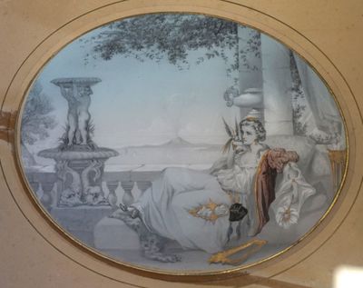 une image d'un tableau sur le mur d'une pièce