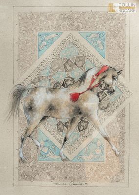 Ecole contemporaine Le cheval arabe