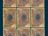 six square coasters with a picture of a spiral design on them