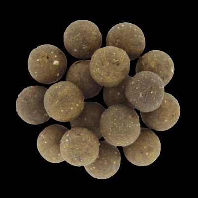de nombreuses petites boules de nourriture sur une surface noire