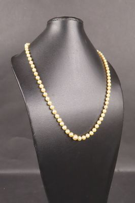 Collier de perles de culture, fermoir en or blanc (750/1000e…