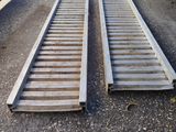 two ramps that are on the side of the road