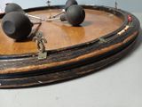 a clock that is sitting on top of a table