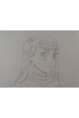 pencil drawing of a girl with long hair and glasses