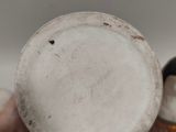 a person holding a white plate with a penguin on it