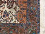 a rug on the floor with a cat on it