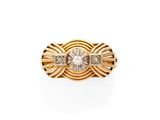 une bague en or et diamants