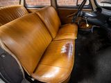 a brown leather seat in the back of a car