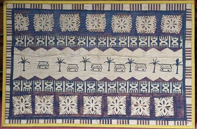 une photo d'un tapis orné d'un motif
