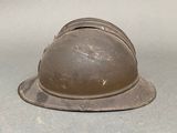 a helmet that is sitting on a table