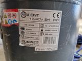 a close up of a label on a metal container