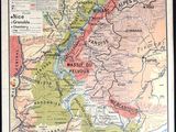 an old map of the region of france with its major cities