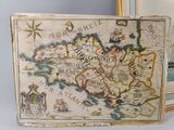 a picture of a picture of a map on a table