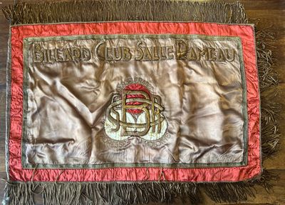 an image of a banner with a crown on it