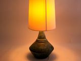 a lamp that is sitting on top of a table
