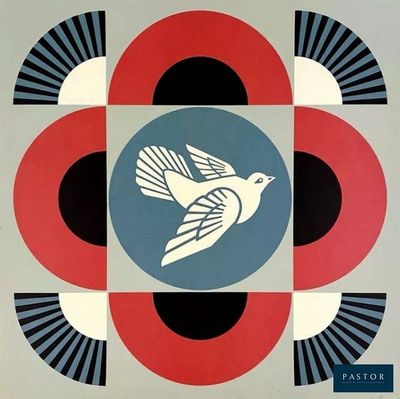 l'image d'une image représentant un oiseau au centre d'un cercle