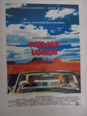 une affiche de cinéma pour le film « Thelma Lounge », mettant en scène deux hommes dans une voiture