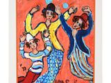une image représentant un tableau où l'on voit un groupe de personnes en train de danser