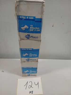 Lot de 3 boîtes d’attaches Stil F530 marque Placo, 100 pièce…