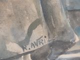 a painting of a sailboat with a name on it