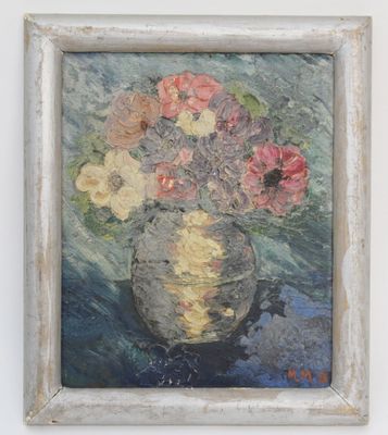 Marc MUSSIER (XX°) Etude de fleurs de soucis.