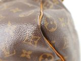 louis vuitton monograme leather shoulder bag with gold hardware