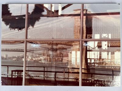 Trois tirages photos contrecollés sur panneau des années 70,…