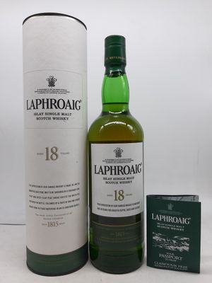 Whisky single malt écossais Laphroaig 18 ans d'âge
