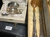 a silverware set in a box on a table