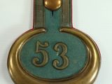 a picture of a clock with the number 53 on it