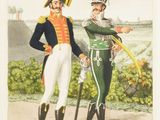 two men in military uniforms standing next to each other
