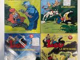 lot de quatre bandes dessinées « lol », comprenant notamment « Les aventures de lol » et « Les aventures de lol »