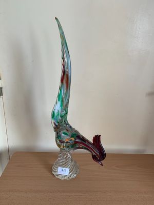 * MURANO. Volatile épreuve en verre marbré - Photo 1