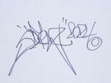 a picture of a drawing of a spider on a piece of paper