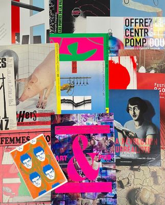 [Centre Georges Pompidou]. LOT de 20 affiches et affichettes…