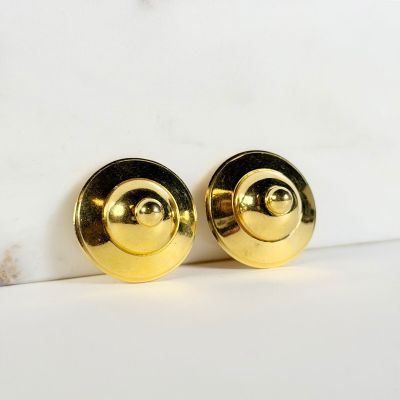 GIANFRANCO FERRÉ, Paire de boucles d'oreille clips en forme …