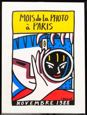une image représentant un tableau où l'on voit une personne tenant un appareil photo