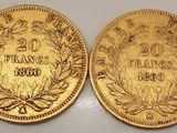 deux pièces d'or datant de la Première Guerre mondiale