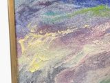 a picture of a painting of an elephant in the water