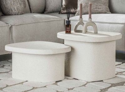 Lot de 2 tables basses MAISON ET STYLES en marbre composite …